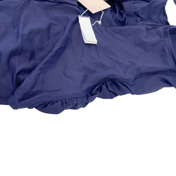 Andie Swim The Ibiza Maternity Scoop Back One Piece Swimsuit Navy Large NEW!! - Picture 5 of 6